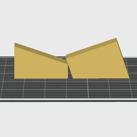 Модель, розділена на дві частини після розрізання